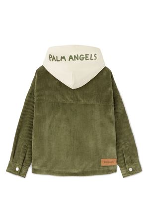 green cotton jacket PALM ANGELS KIDS | PBES007F24FAB0015656